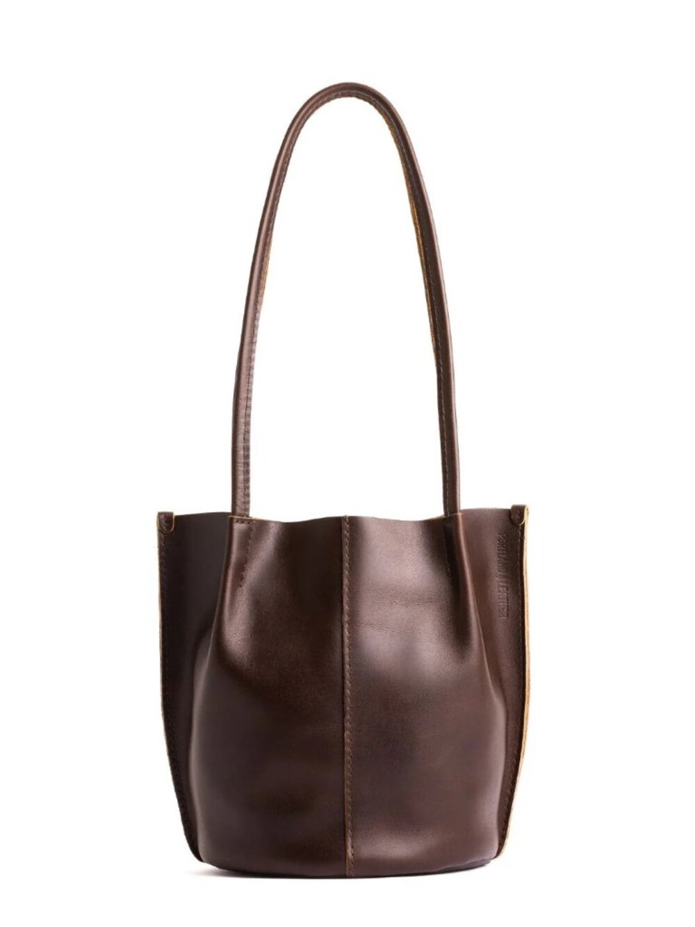 Portland Leather Devan Bucket Tote in Grizzly - Picture 2 of 6